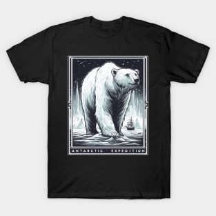 Monochromatic Antarctic Expedition Polar Bear T-Shirt